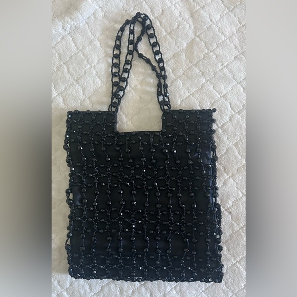 Giorgio Beverly Hills Vintage Black Beaded Bag - Picture 1 of 8